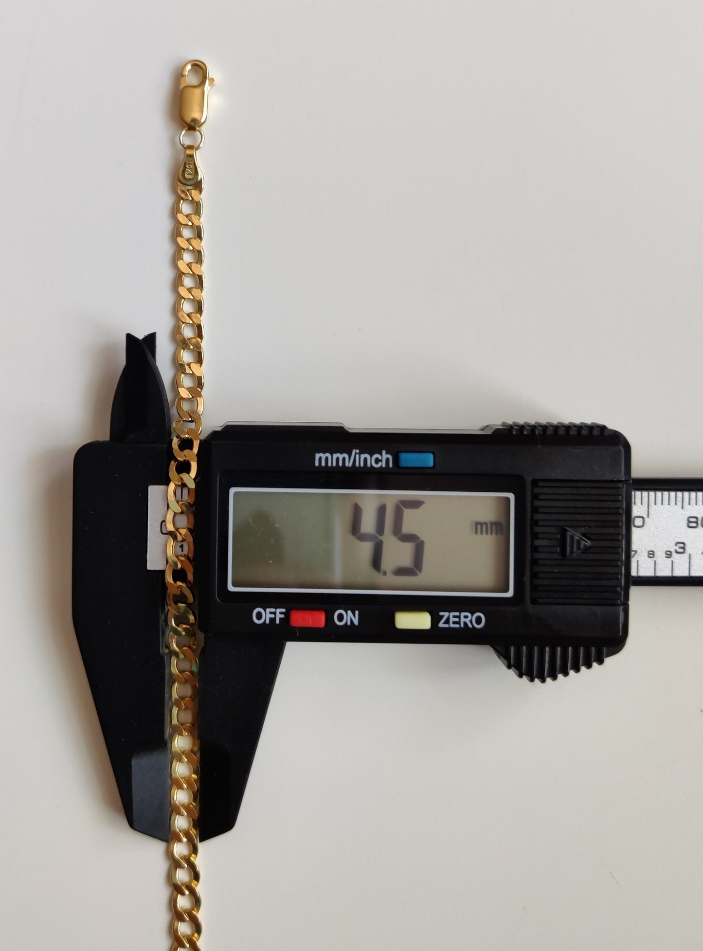 4.5 MM 10K Real Yellow Gold Cuban Curb Chain, Gold Chain Necklace Man and Woman,10k Gold Chain