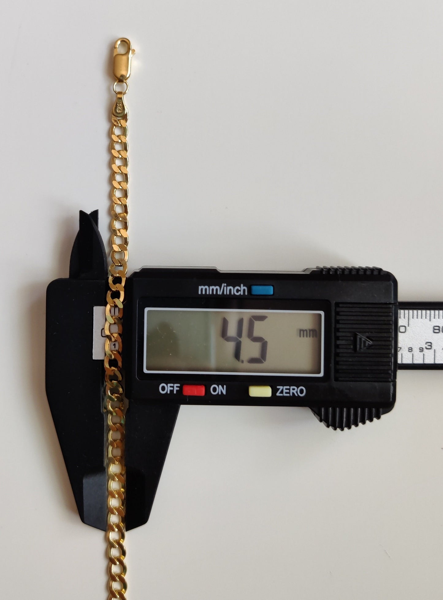 4.5 MM 10K Real Yellow Gold Cuban Curb Chain, Gold Chain Necklace Man and Woman,10k Gold Chain