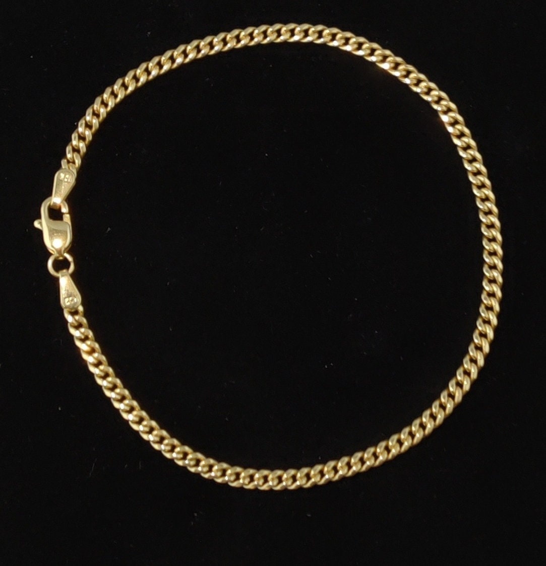 Yellow Gold Miami Cuban Chain Necklace and Bracelet 3mm Real 10K Yellow Gold, Man Gold Chain,Ladies Gold Chain, 10k Gold Chain