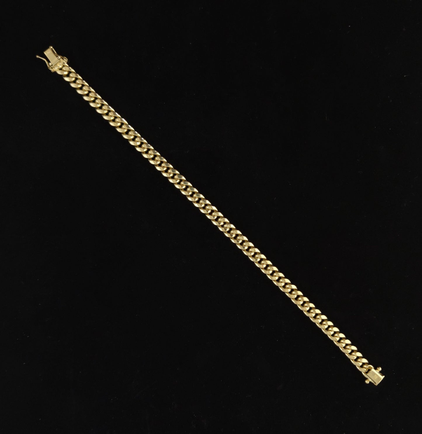 14k Yellow Gold 6.2mm Miami Cuban Chain Bracelet Box Clasp Lock Real 14K Yellow Gold, Men and Women,14k Gold Bracelet, 14k gold miami cuban