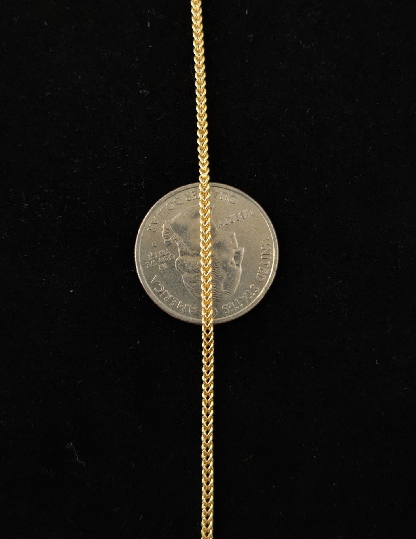 10K Real Semi Solid Gold Franco Chain Necklace, 16"-24" inch, 1.8mm Real 10K Yellow Gold Franco Chain,10k Gold Chain,Franco Chain