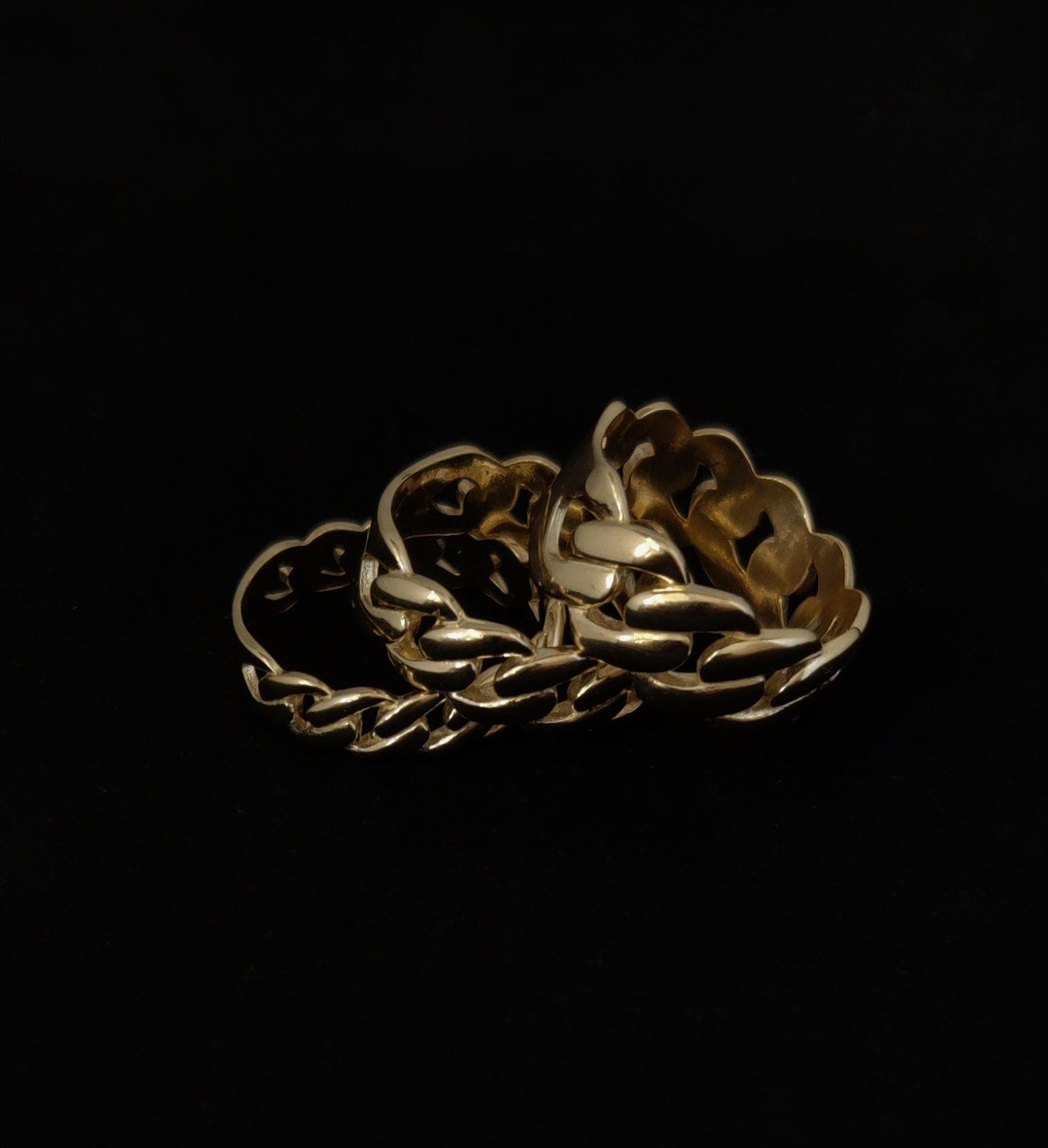 14k Real Yellow Gold 5.5mm,7.5mm,9.5mm Miami Cuban Chain Ring ,10.5 Us, Real 14K Yellow Gold, Men and Women