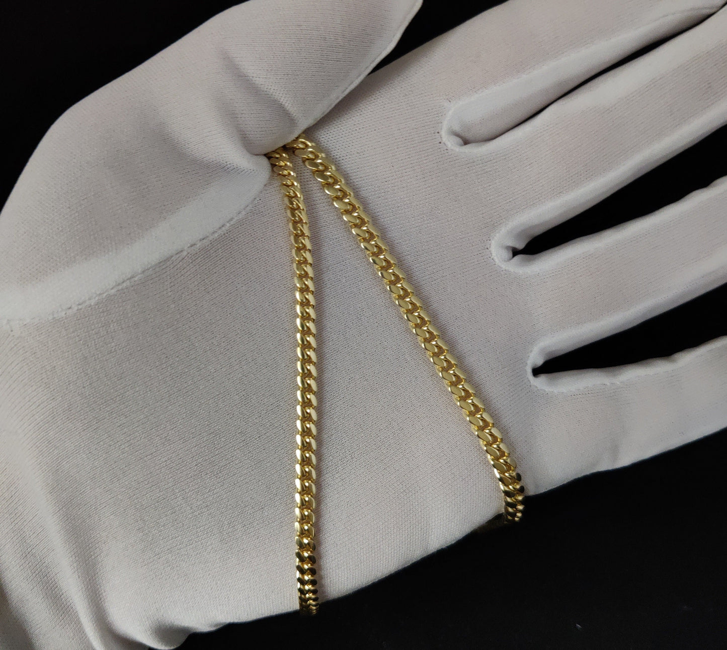 10k Real SOLID Gold Miami Cuban Chain Bracelet, Real Solid Gold Miami Cuban Bracelet, SOLID 10k Gold Bracelet, 10k Gold Miami Cuban Bracelet