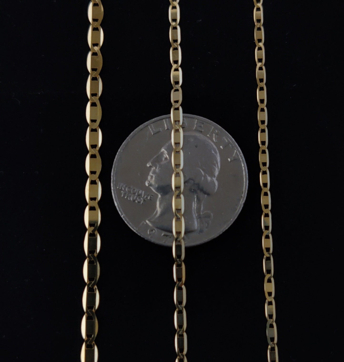 SOLID 10k Real Gold Mariner Anchor Link Chain Necklace, Solid 10K Yellow Gold, Woman Chain, Gold Chain Necklace, 10k Solid Valentino Chain