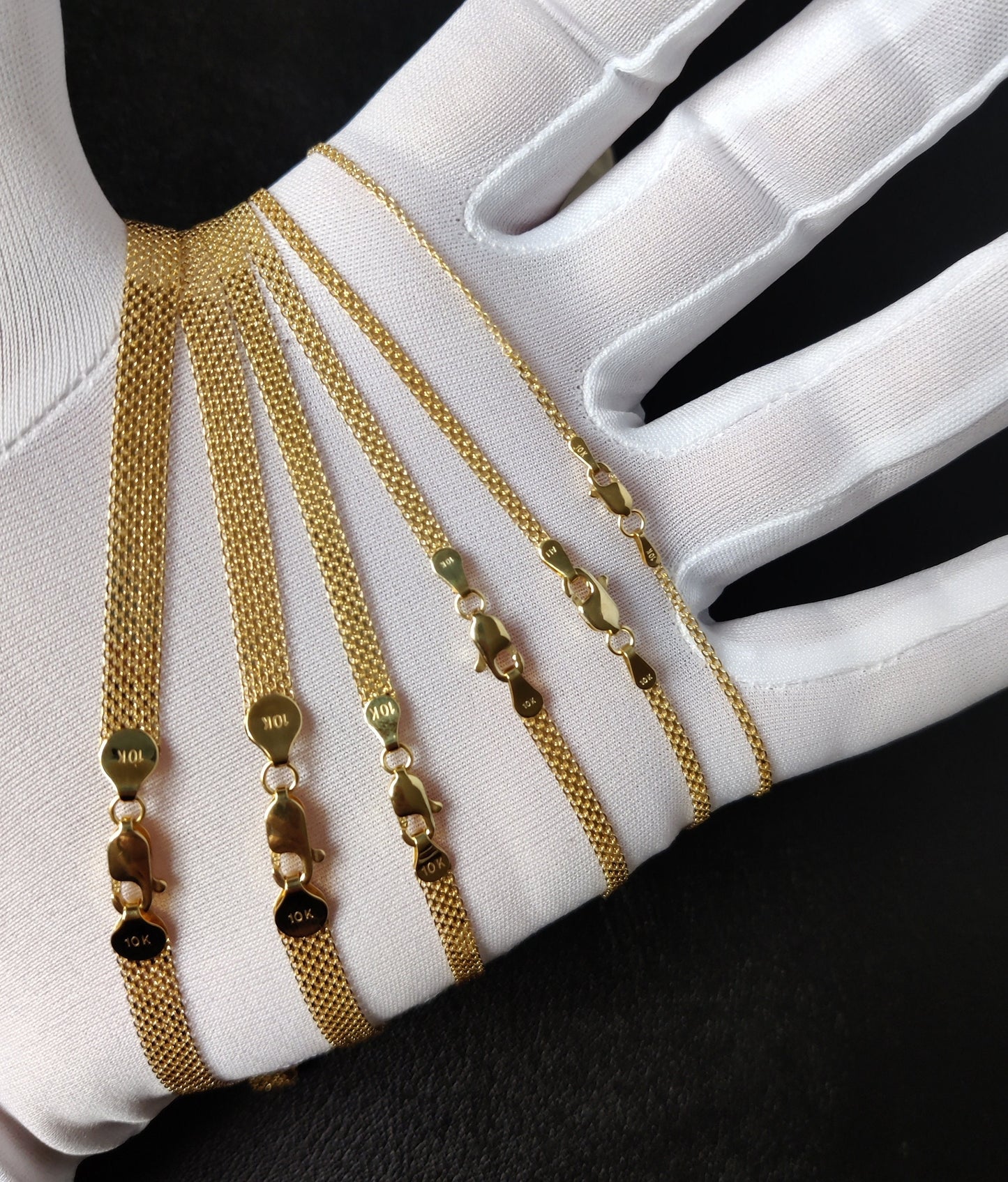 10K Real Solid Gold Bismarck Chain Necklace, Bismark Necklace, 10k gold Bizmark Necklace, Mothers Day Gift