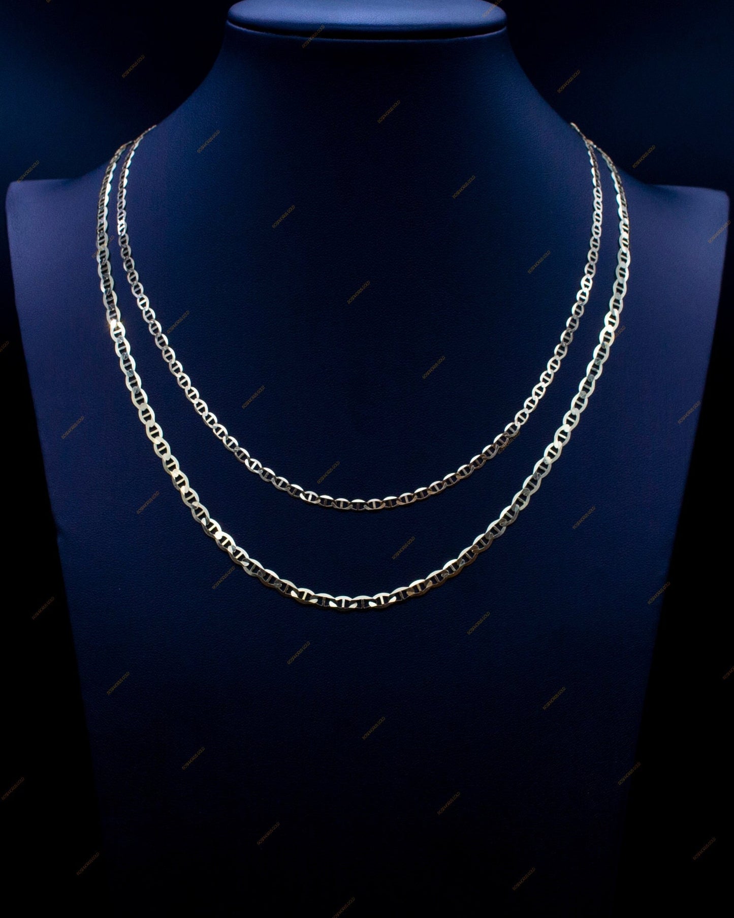 10K SOLID Mariner Anchor Chain, Real Solid 10K Yellow Gold Necklace, Man and Woman,10k Solid Gold Chain ,10K Solid Gold Mariner Chain