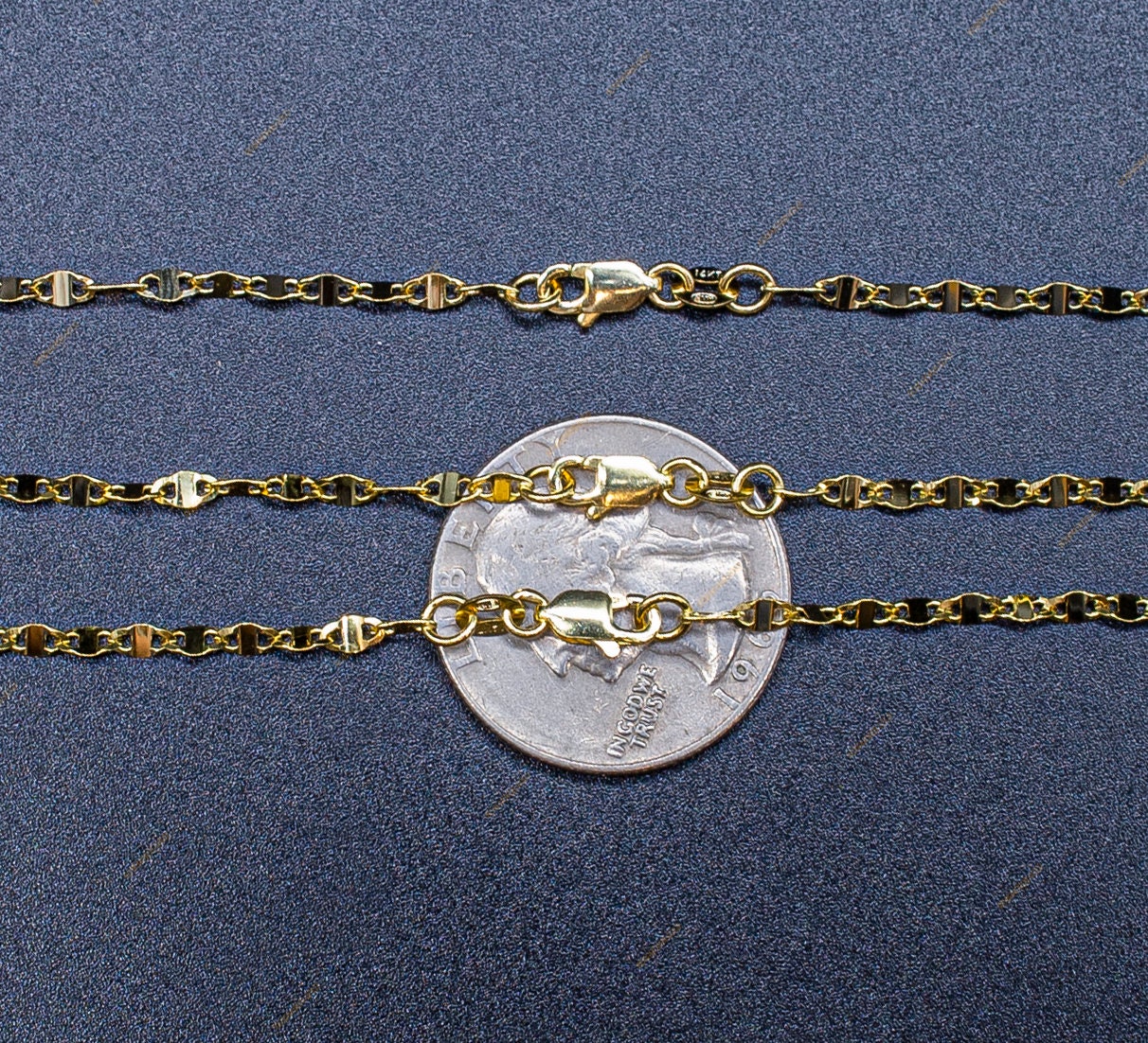 14K Solid Gold Mirror Chain,14k Solid gold 2.5mm Yellow Twisted Mirror Chain, 14k Gold Yellow women necklace,Twisted Mirror Chain