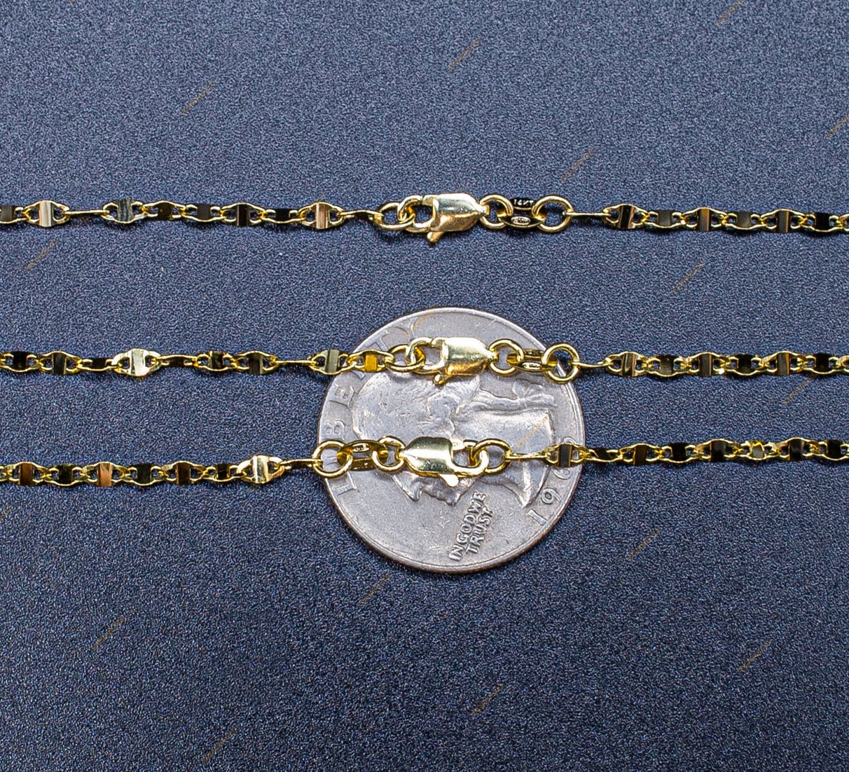14K Solid Gold Mirror Chain,14k Solid gold 2.5mm Yellow Twisted Mirror Chain, 14k Gold Yellow women necklace,Twisted Mirror Chain