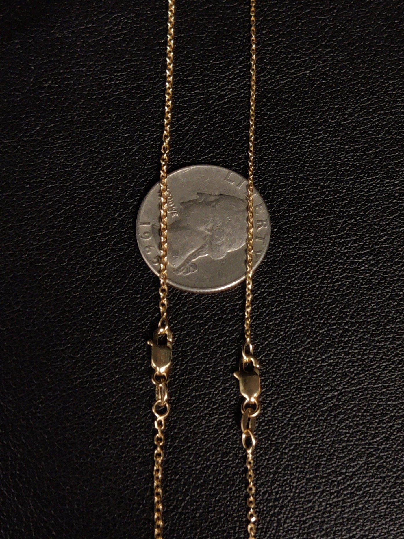 Solid 14K Yellow Gold Diamond Cut Cable Link Chain Necklace, Yellow Gold Rolo Cable Chain ,Men Women Gold Rolo Chain Real 14k Gold