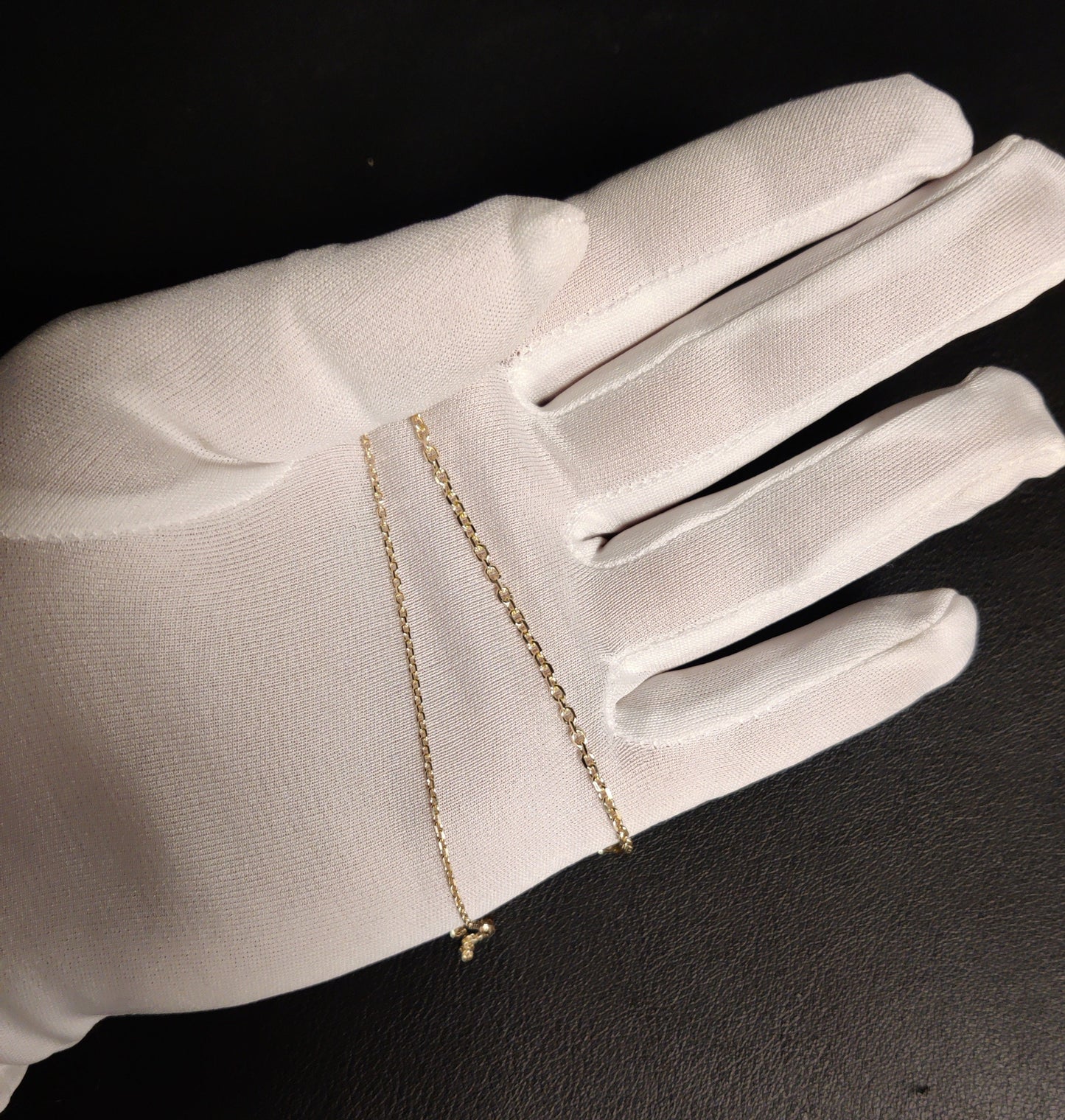 Solid 14K Yellow Gold Diamond Cut Cable Link Chain Necklace, Yellow Gold Rolo Cable Chain ,Men Women Gold Rolo Chain Real 14k Gold