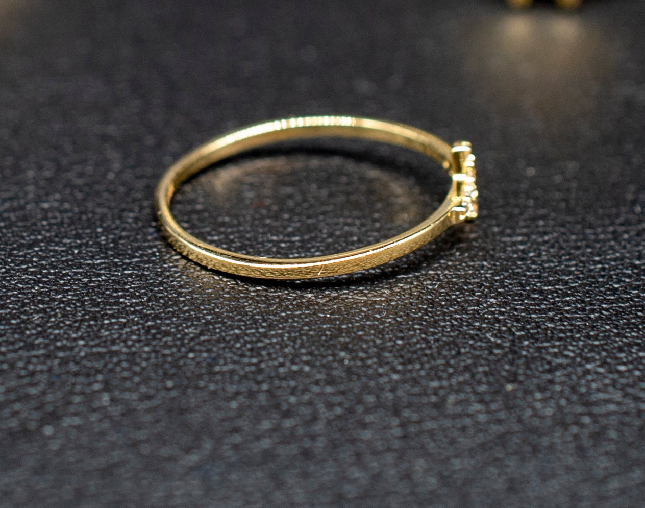 14k Real Solid Yellow Gold Cross Ring, 14k Solid Gold Women Ring, Cross Gemstone Gold Ring for Women, Gift, Gold Ring, Minimalist ring