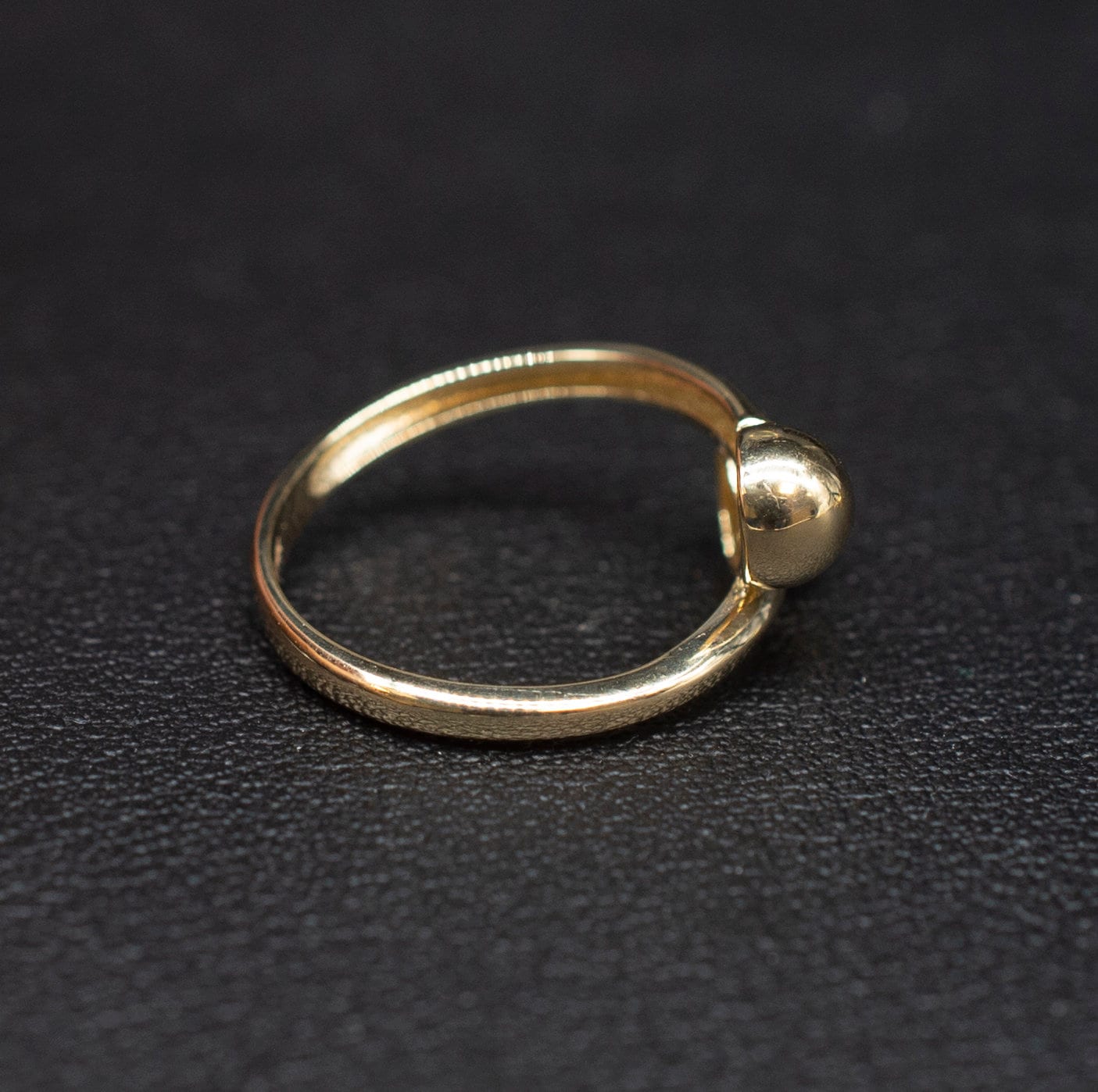 14k Real Solid Yellow Gold Bead Ball Ring, 14k Solid Gold Women Ring, Bad Ball Gemstone Gold Ring for Women, Gift, Gold Ring