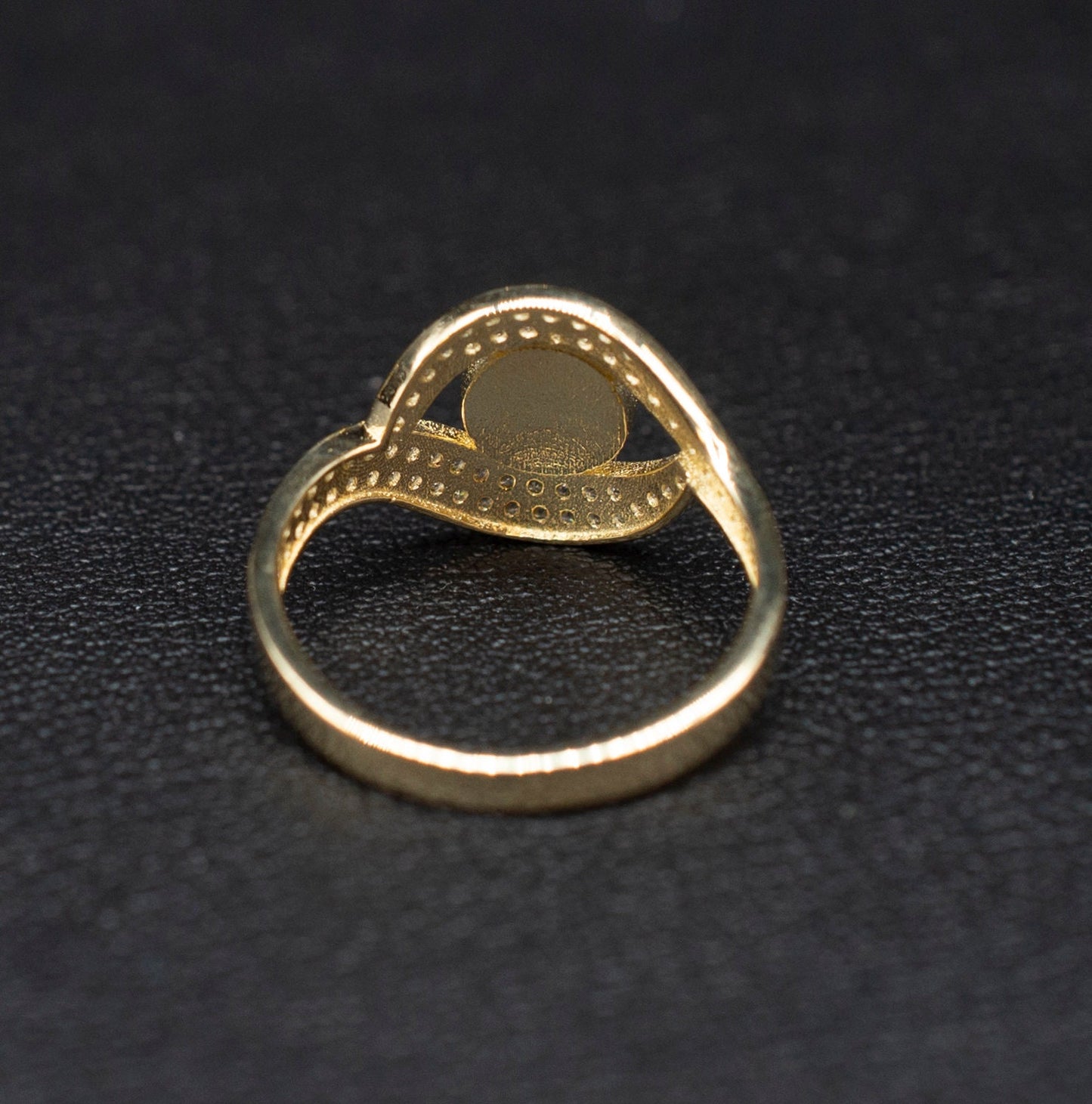 14k Real Solid Yellow Gold Evil Eye Ring, 14k Solid Gold Women Dainty Ring, Evil Eye Gold Ring for Women,14k Evil Eye Gold Ring