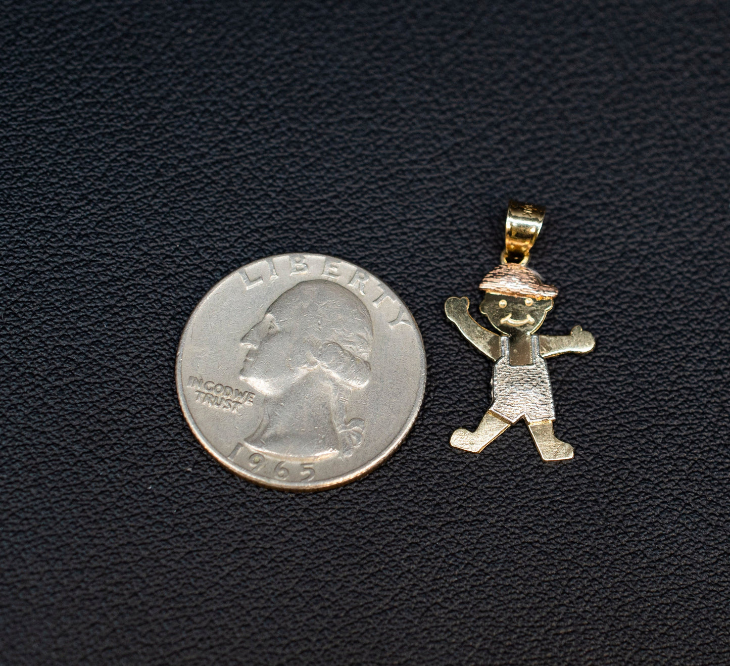 14k Real Gold Girl and Boy Necklace,14K Real SOLID Gold Girl and Boy Charm, 14k Real Gold 1.3mm Cable Chain Necklace, Gold Kids Pendant