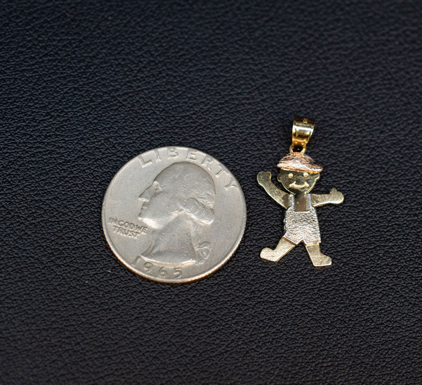 14k Real Gold Girl and Boy Necklace,14K Real SOLID Gold Girl and Boy Charm, 14k Real Gold 1.3mm Cable Chain Necklace, Gold Kids Pendant
