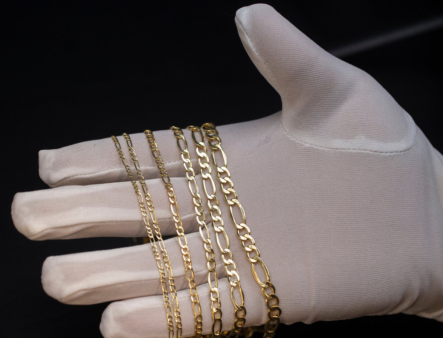 10K Yellow Gold Figaro Chain Necklace,2mm - 6.6mm 16" - 28" Inch, 10k Thick Link Chain, Real 10k Gold Chain, Gold Figaro Chain, Men Women