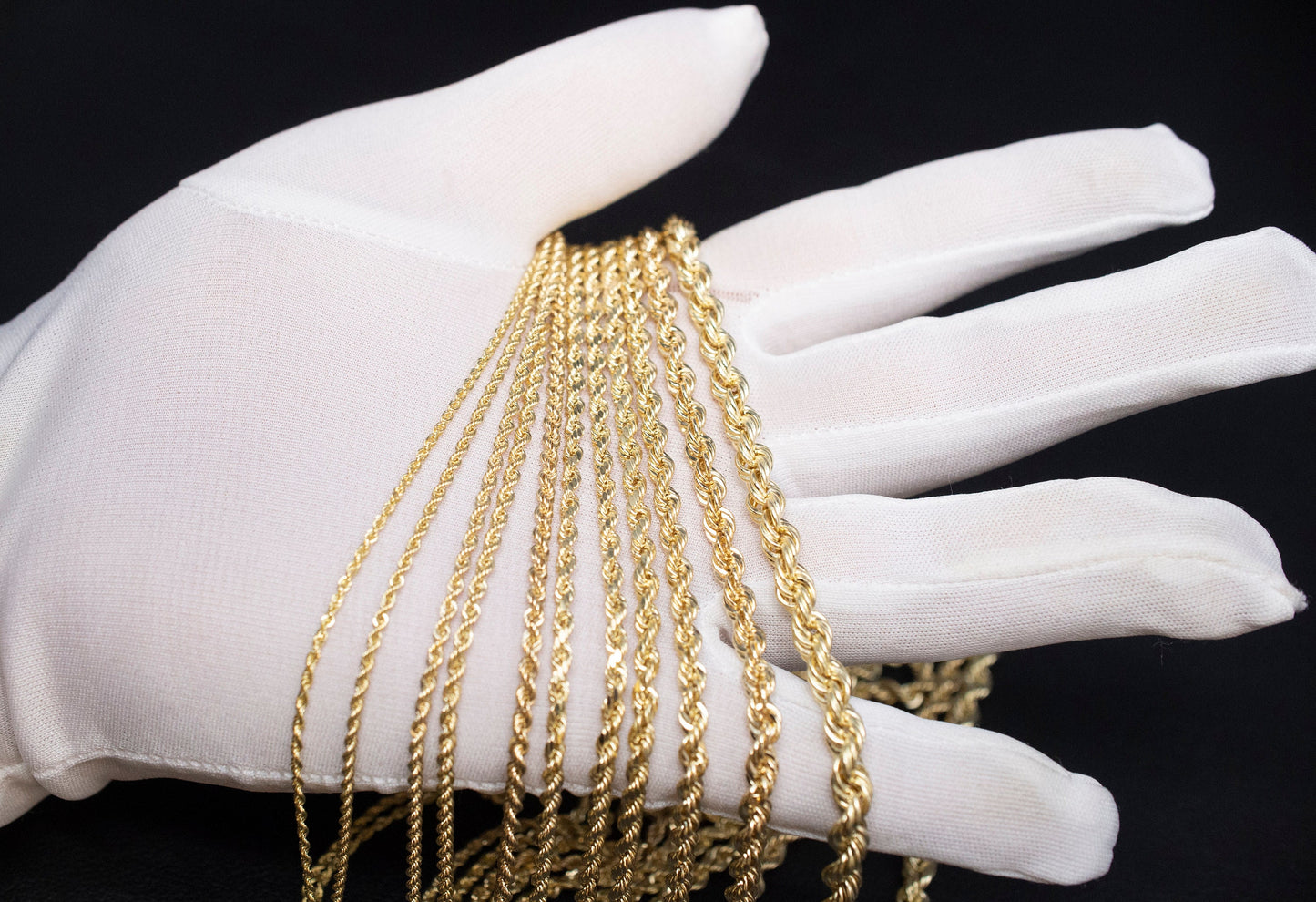 14K Gold Rope Chain Gold Rope Chain Necklace 2mm 2.3mm 2.5mm 3mm 3.5mm 4mm 6mm 18-26 inches, 14K Gold Rope Chain, 14K Gold Chain, Men Women