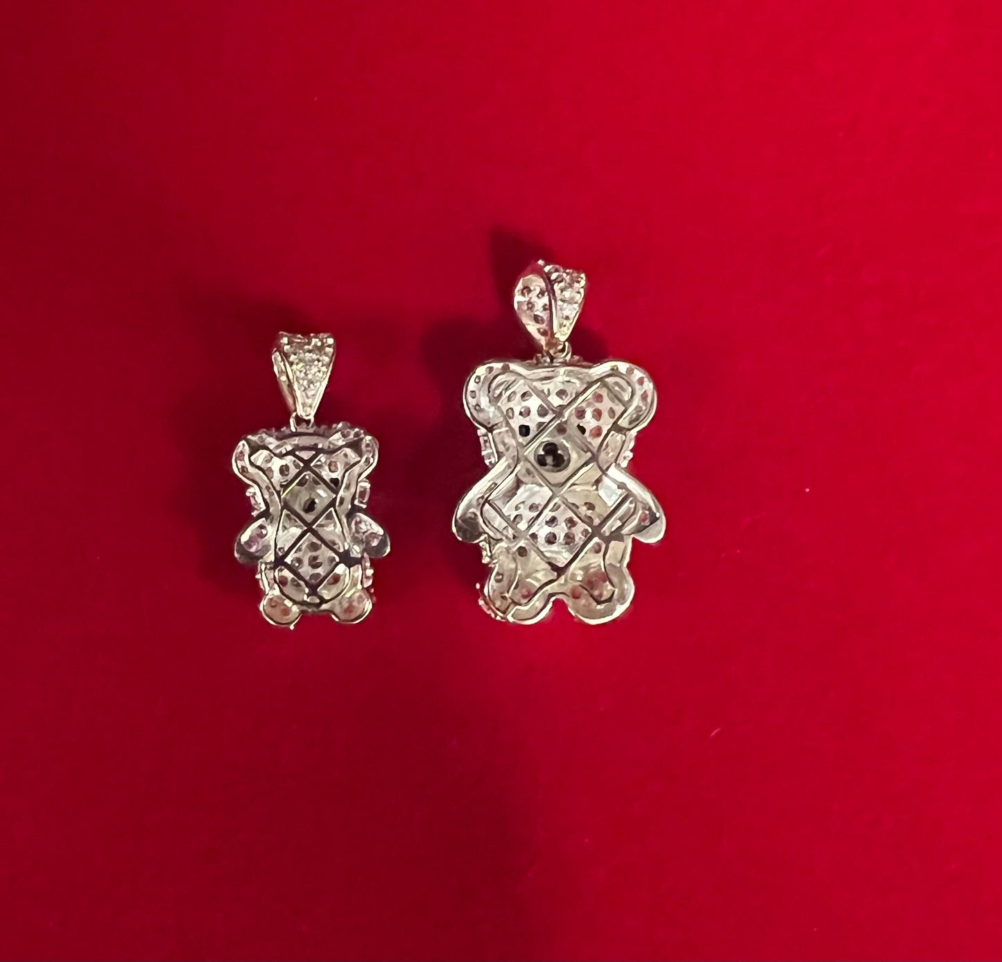 10k Real Gold Pendants Necklace,10K Real Gold Teddy Bear Charm,10k Solid Teddy Bear with Cable Chain Necklace,10k Gold Chain, Gold Bear