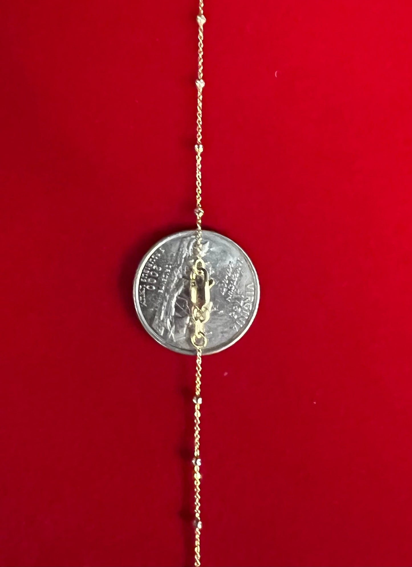 14K SOLID Gold Diamond Cut Moon Cable Chain Necklace, 14K Diamond Cut Bead Ball Chain,14K Diamond Cut Cable Chain, 14K Pendant Chain