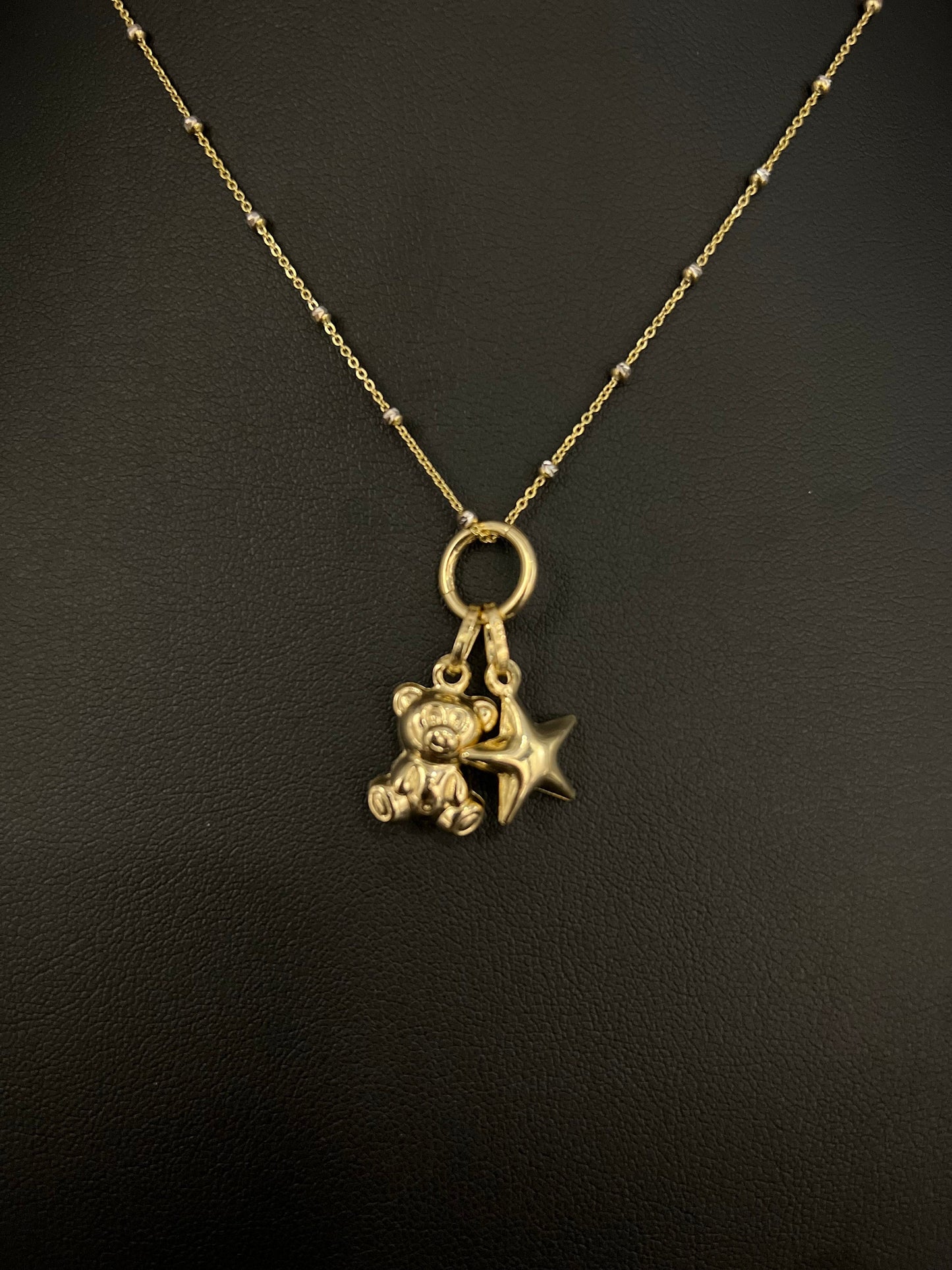 14K Real Solid Gold Pendant Enhancer, 14k Solid Gold Charm Connector, 14k Hinged Clicker Charm Enhancer, 14k Charm Holder
