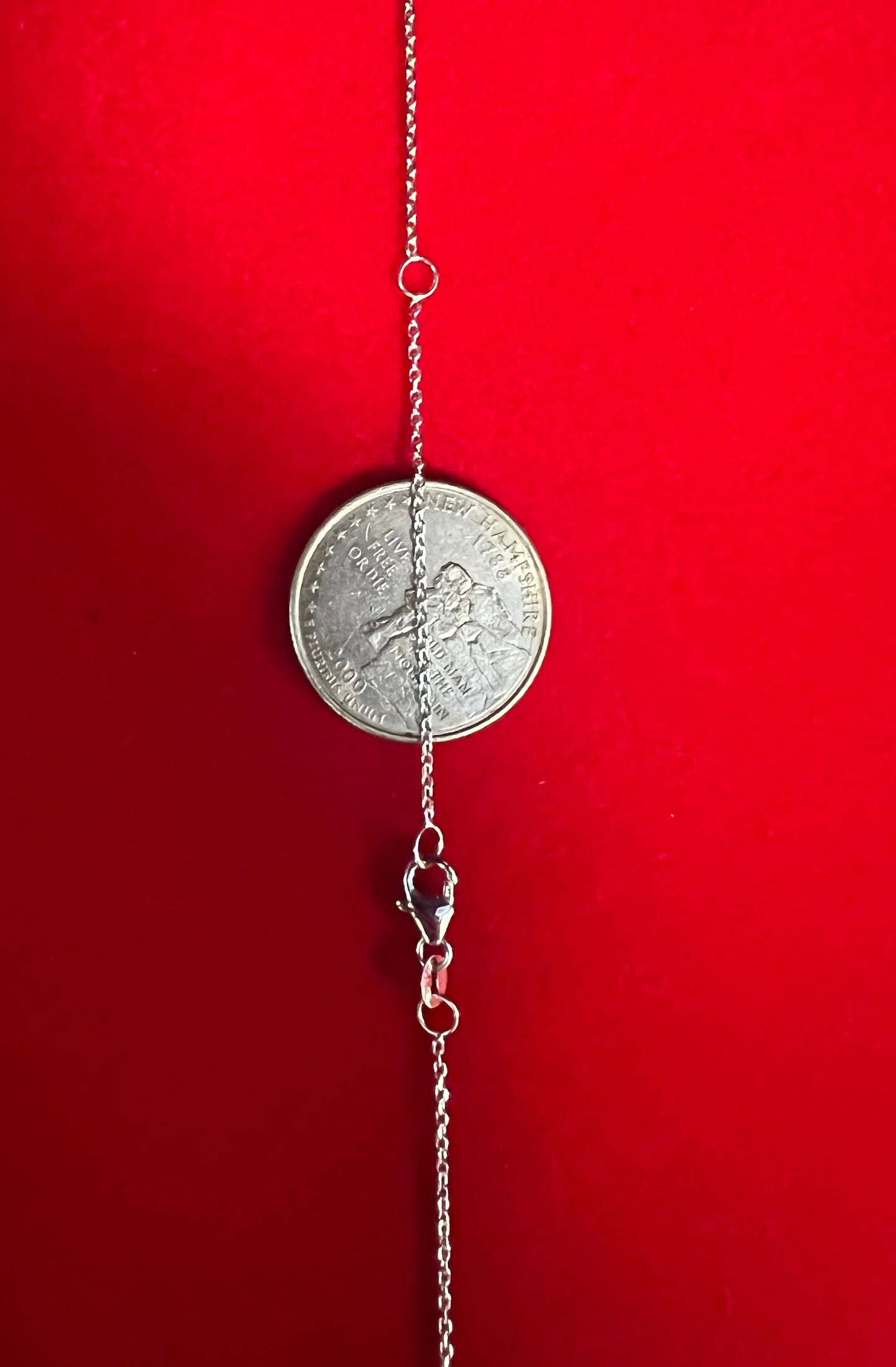 14K SOLID White Gold Cable Chain Necklace, 14k White Gold Rolo Chain ,14k Men and Women Rolo Chain, Real 14k Solid Gold Adjustable Necklace