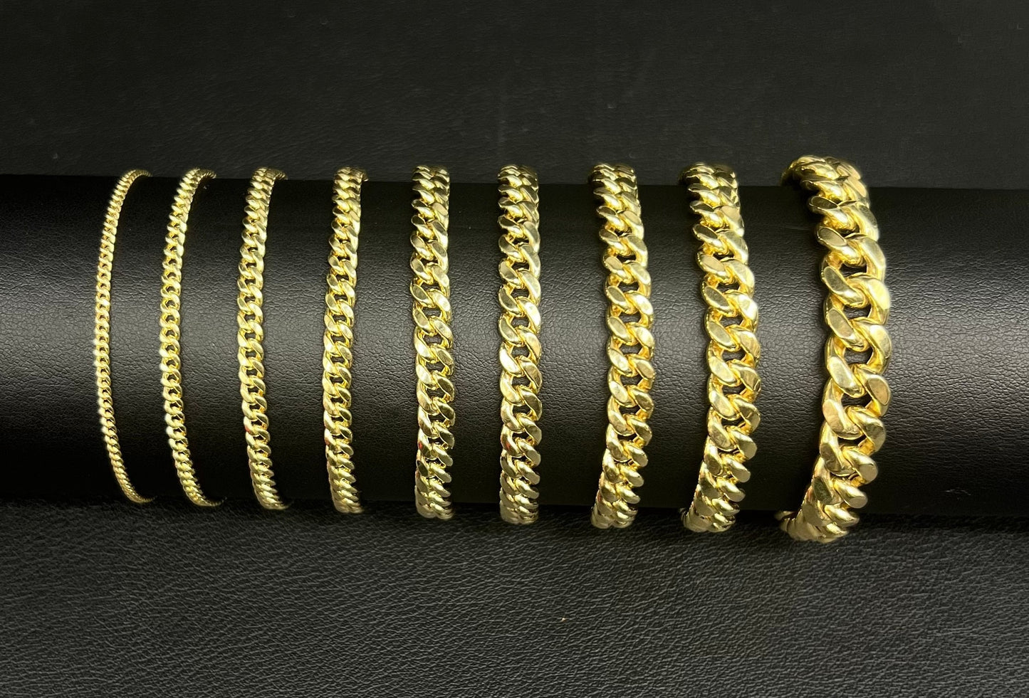 14k Gold Miami Cuban Bracelet, Real 14K Yellow Gold Miami Cuban Chain Bracelet, Men and Women Bracelet, 14k Gold Bracelet, 14k Gold Miami
