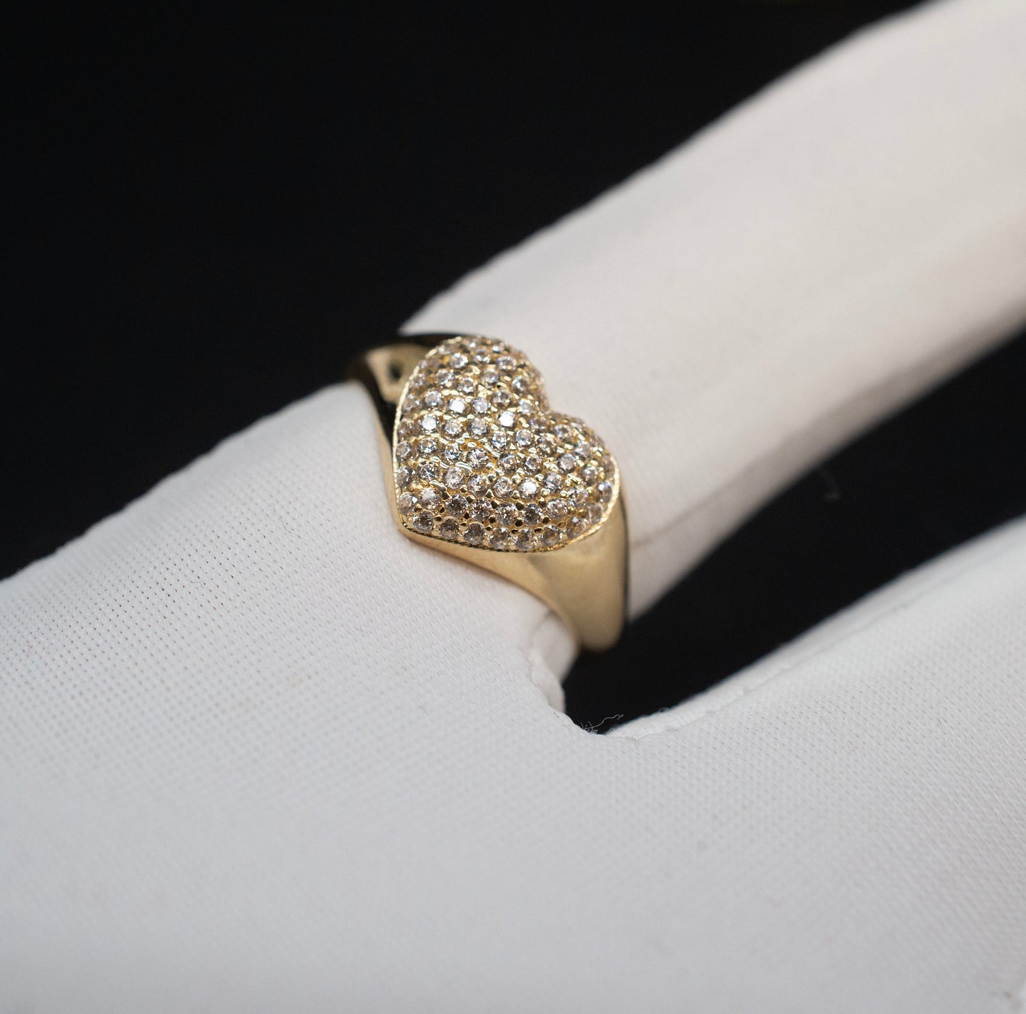 14k Real Solid Gold Heart Ring, 14k Solid Gold Women Heart Ring, Heart Symbol Gold Ring for Women, Gift,Real Gold Ring, 14k Sigma Heart Ring