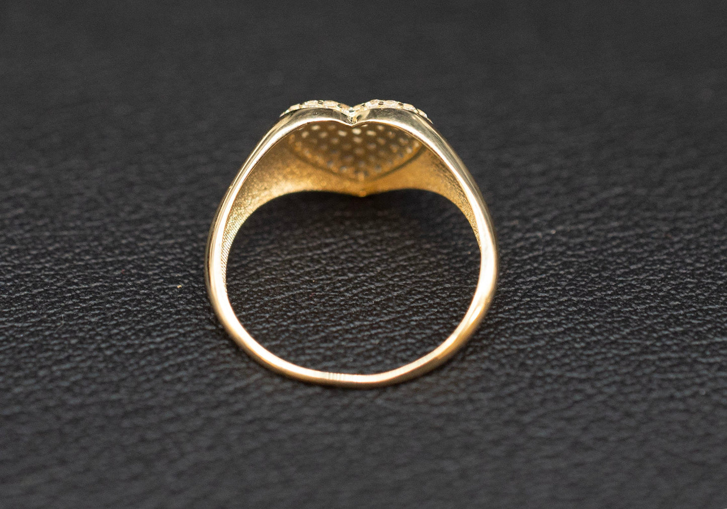 14k Real Solid Gold Heart Ring, 14k Solid Gold Women Heart Ring, Heart Symbol Gold Ring for Women, Gift,Real Gold Ring, 14k Sigma Heart Ring