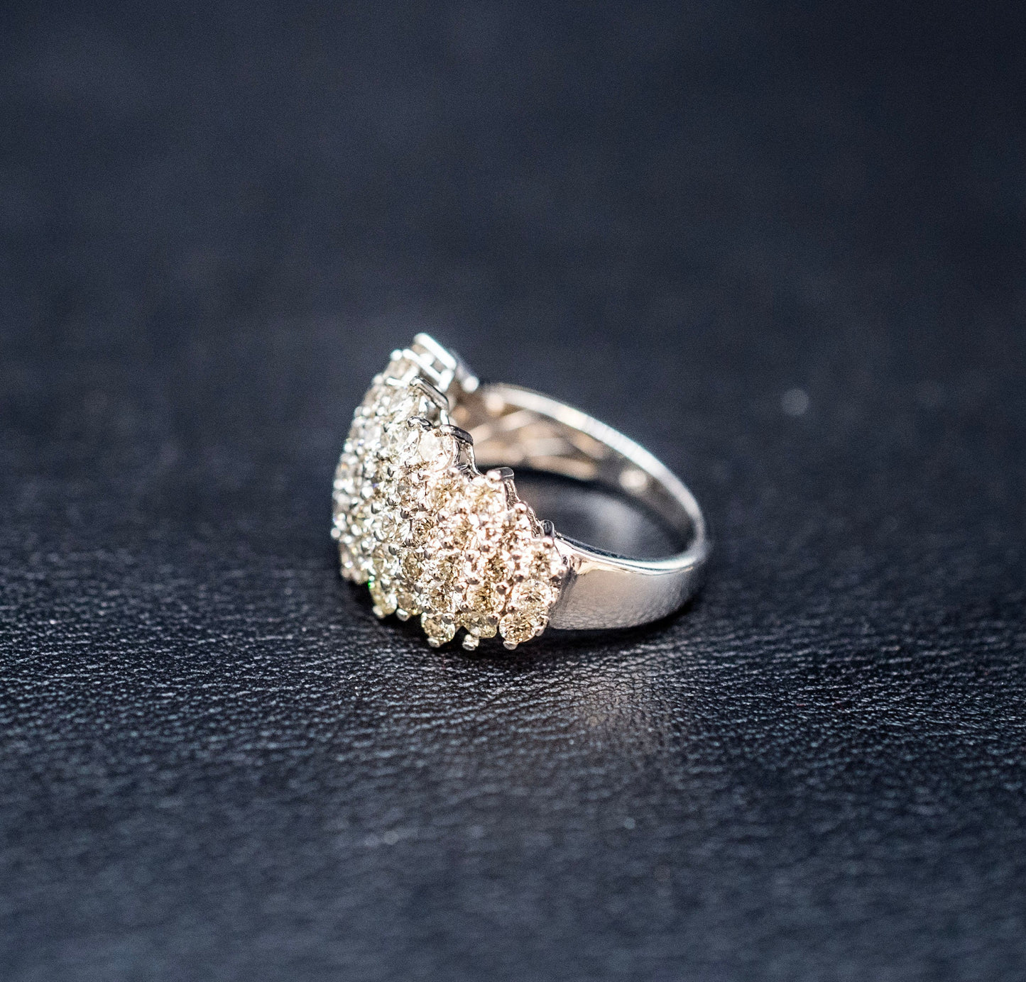 10k Solid White Gold Real Natural Diamond Ring , 10k Solid Gold 3 Carat Real Diamond Women Ring, 3 CT Real Diamond Woman Ring