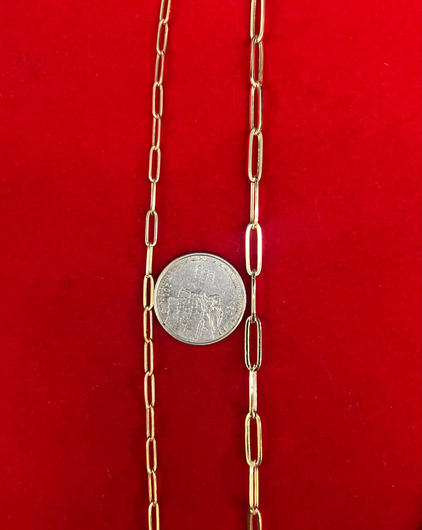 10K Real Yellow Gold Paperclip Chain Necklace and Bracelet,10k 2.3mm, 3mm, 4.5mm Real Gold, 10k Gold Paperclips Chain,10K Fancy Paperclips