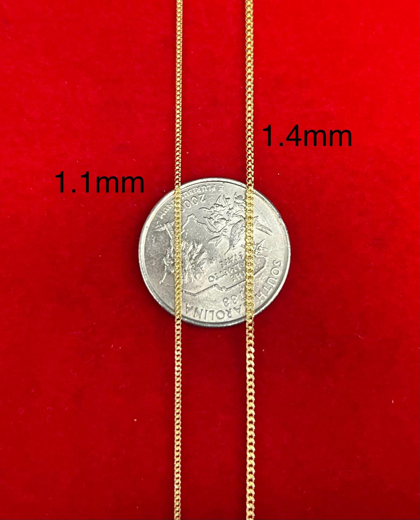 14k Real SOLID Gold Miami Cuban Link Chain Necklace 1.1mm - 7mm, Real 14K Yellow Gold,Man Gold Chain,Ladies Gold Chain, Heavy 14k Gold Chain