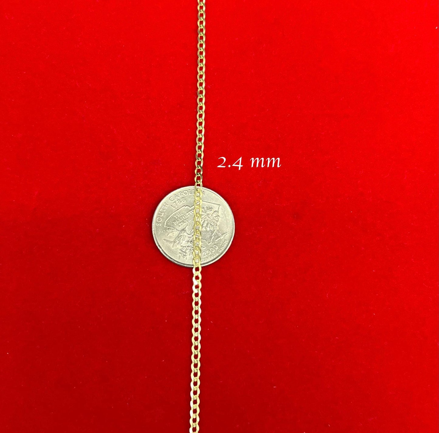 10K Real SOLID Gold Cuban Curb Link Chain, 3mm-5.2mm SOLID Cuban Curb Chain,10K SOLID Gold Chain Necklace Man and Woman,10K Heavy Chain