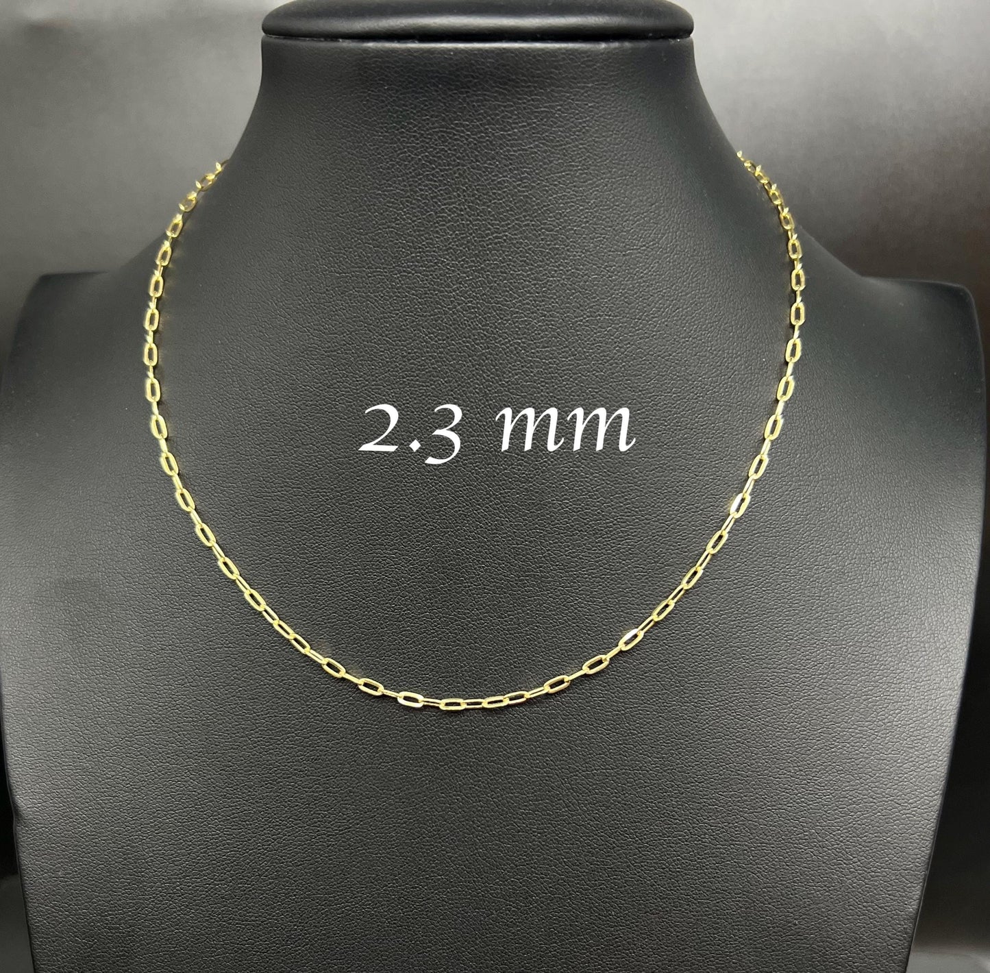 10K Real Yellow Gold Paperclip Chain Necklace and Bracelet,10k 2.3mm, 3mm, 4.5mm Real Gold, 10k Gold Paperclips Chain,10K Fancy Paperclips