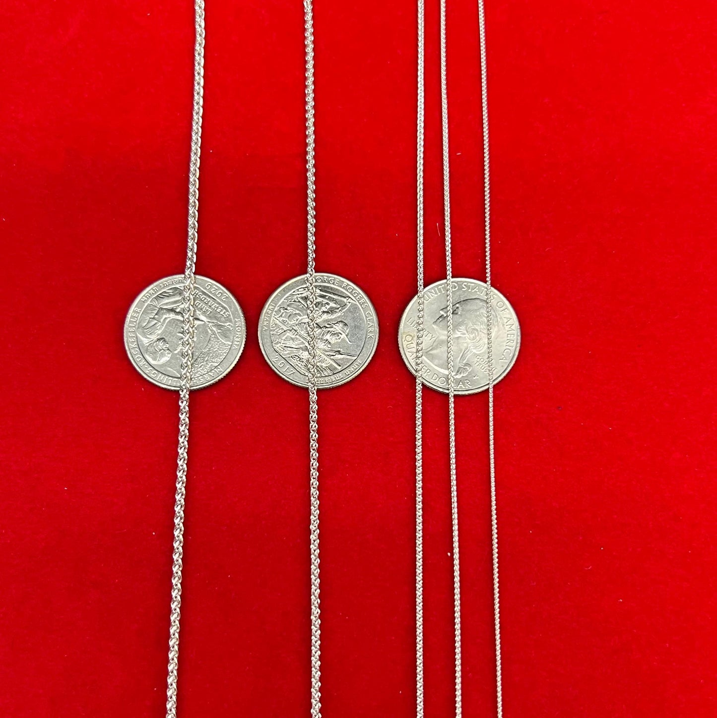 14K SOLID White Gold Wheat Chain Necklace, 14k Solid Gold 0.9mm - 2.1mm Wheat Chain ,14k Men and Women Wheat Chain, 14k Solid Gold Necklace