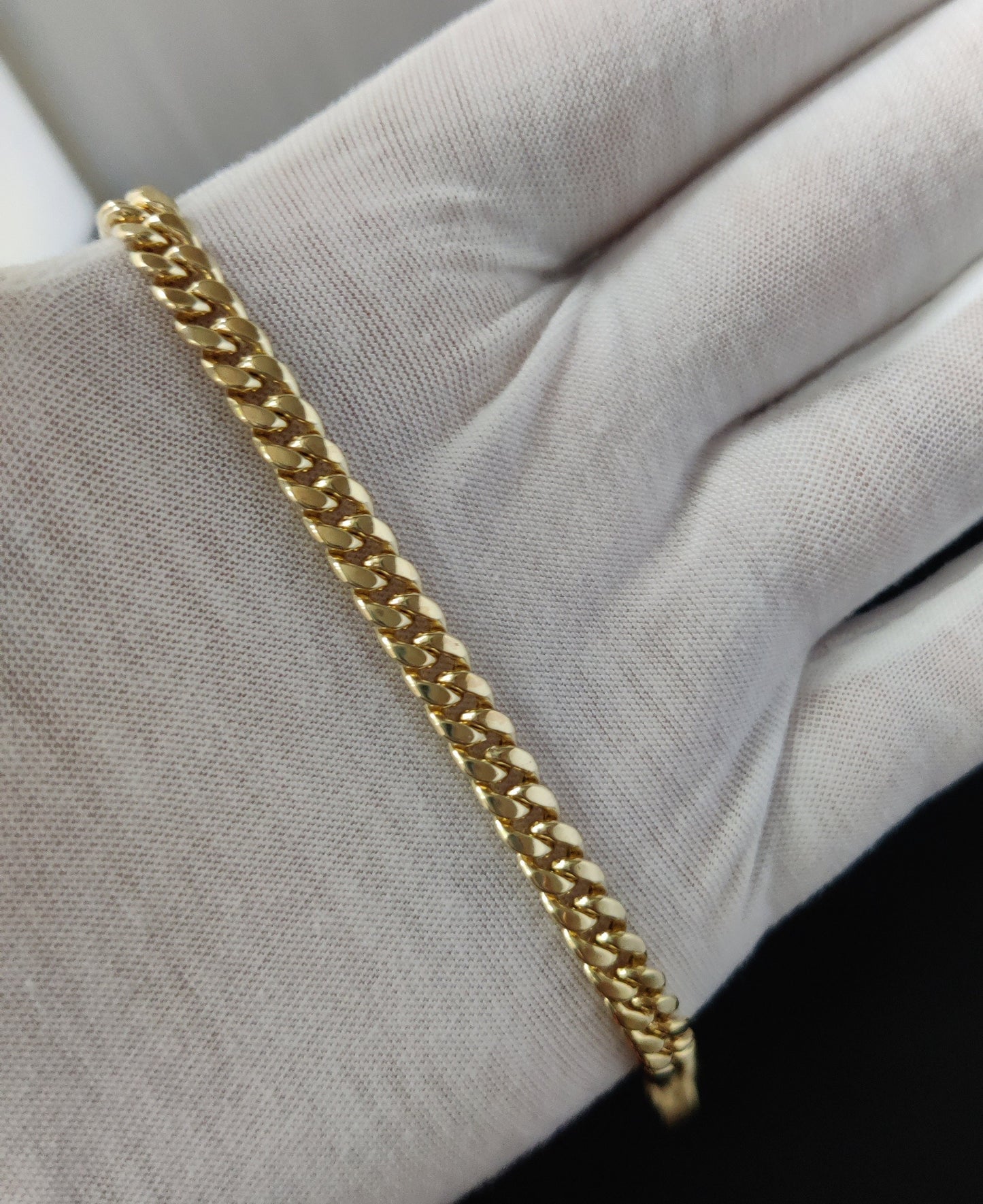 14k Yellow Gold 6.2mm Miami Cuban Chain Bracelet Box Clasp Lock Real 14K Yellow Gold, Men and Women,14k Gold Bracelet, 14k gold miami cuban