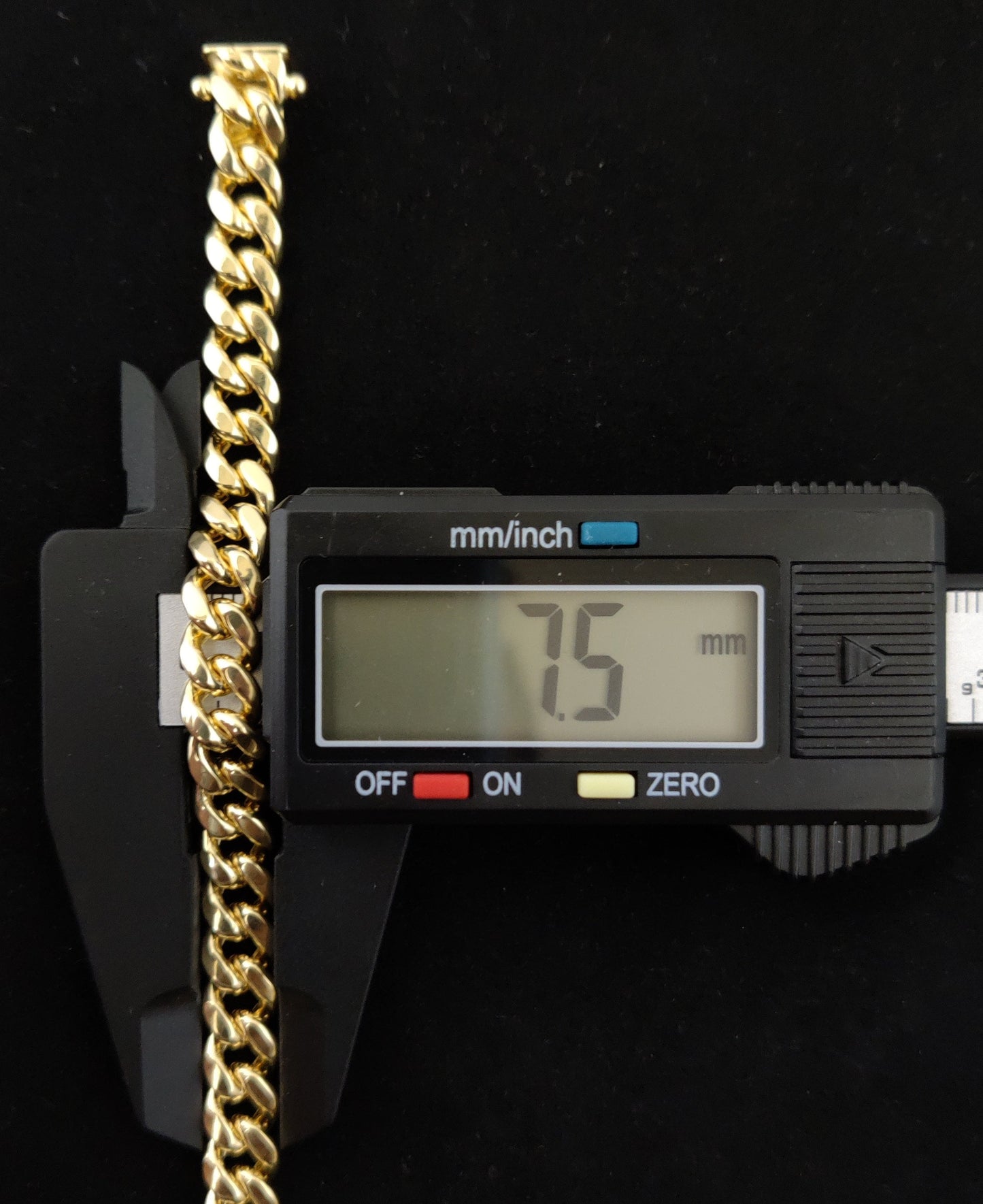 14k Yellow Gold 7.8mm Miami Cuban Chain Bracelet Box Clasp Lock Real 14K Yellow Gold, Men and Women,14k Gold Bracelet, 14k gold miami cuban