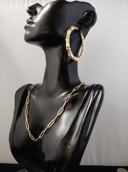 10k Real Solid Yellow Gold Round Bamboo Hoop Earrings,High Quality Real Gold Bamboo Earrings, 18mm - 86mm Gold Hoop Earrings,Women Earrings