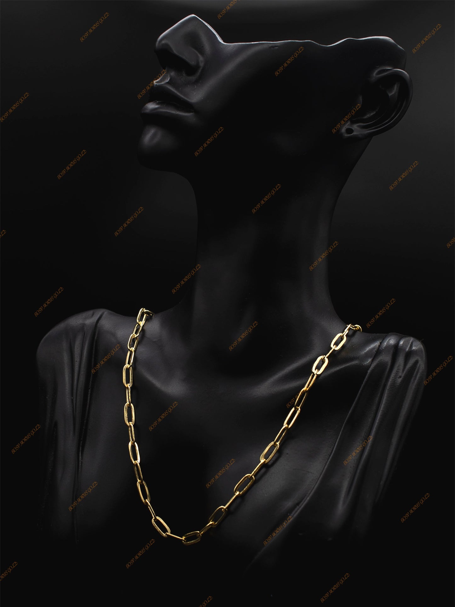 14k Real Gold Italian Paperclip Chain Necklace 2.2mm - 5mm Women, 14k Gold Chain Necklace, 14K Italian Paperclip Chain,Real Gold Necklace