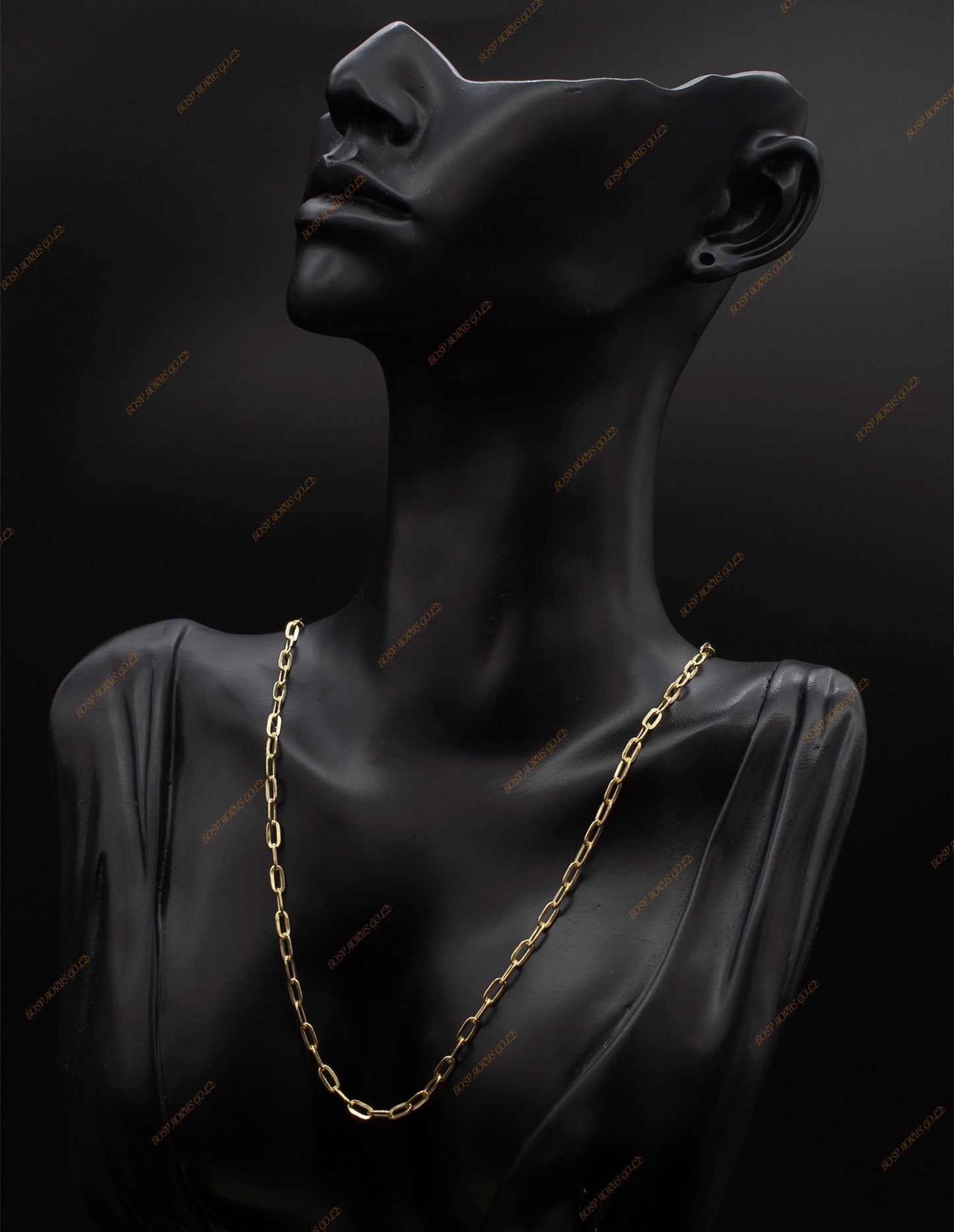 14k Real Gold Italian Paperclip Chain Necklace 2.2mm - 5mm Women, 14k Gold Chain Necklace, 14K Italian Paperclip Chain,Real Gold Necklace