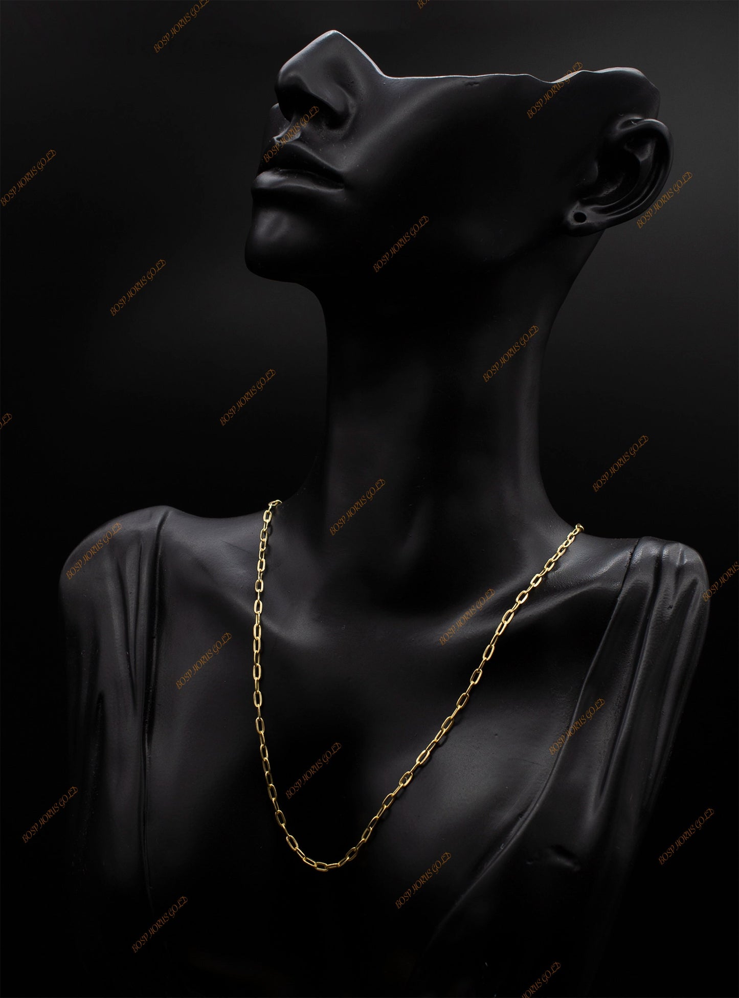 14k Real Gold Italian Paperclip Chain Necklace 2.2mm - 5mm Women, 14k Gold Chain Necklace, 14K Italian Paperclip Chain,Real Gold Necklace