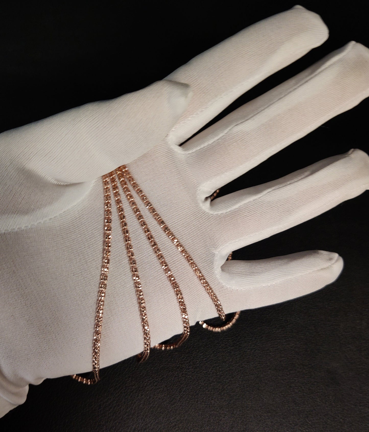 14k Solid Gold Iced Out Chain, 14K Solid Rose Gold Diamond Cut Ice Link Chain Necklace, Real Rose Gold Cylinder Chain, Luxury Ice Chain