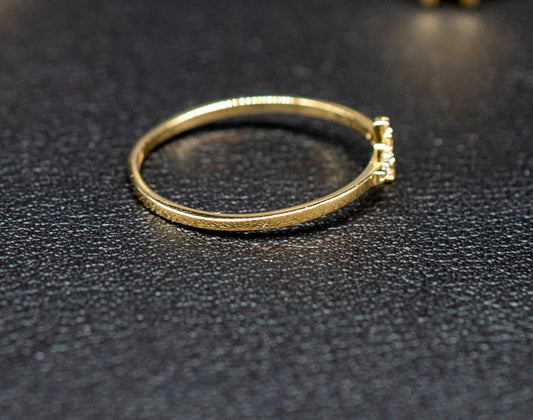 14k Real Solid Yellow Gold Cross Ring, 14k Solid Gold Women Ring, Cross Gemstone Gold Ring for Women, Gift, Gold Ring, Minimalist ring