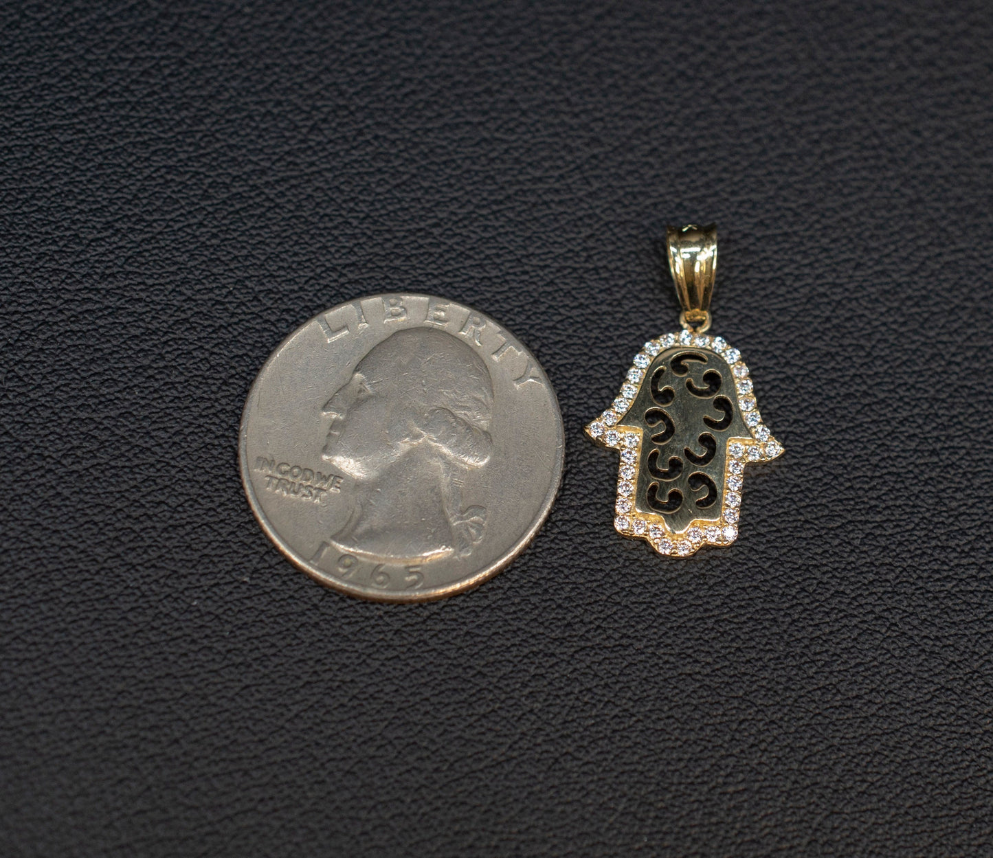 14k Real Gold Hamsa Hand Necklace,14K Real SOLID Gold Fatima Hand Charm, 14k Real Gold 1.3mm Cable  Chain Necklace, Gold Hamsa Hand Pendant