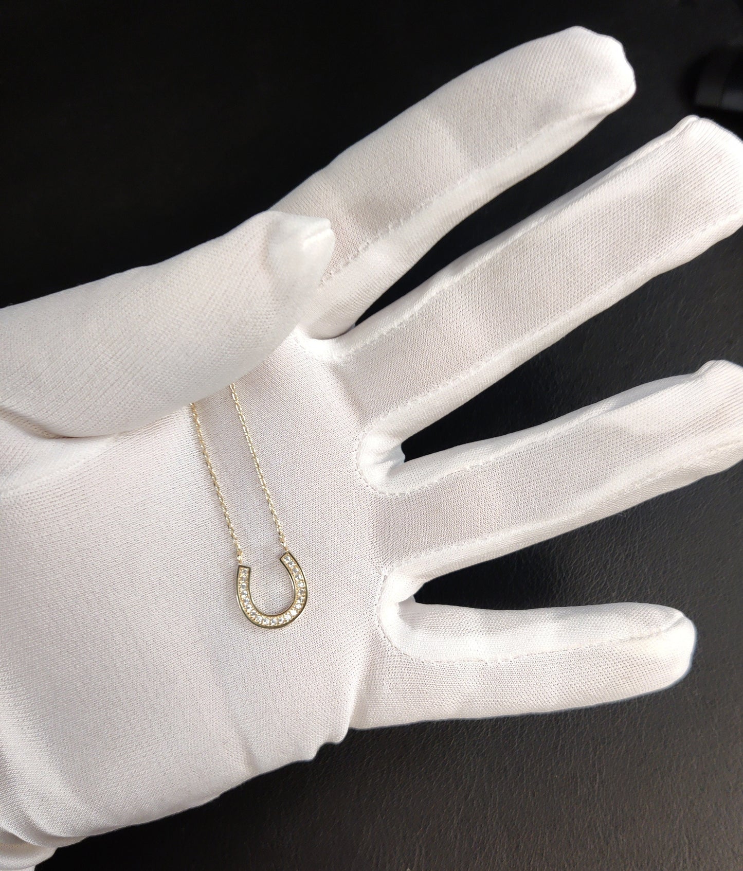 Horseshoe Necklace, 14K Real Gold Horseshoe Necklace , 14K Solid Gold Horseshoe Necklace Chain, Valentine's Day, Dainty Women Necklace