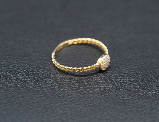 14k Real Solid Yellow Gold Bead Ball Ring, 14k Solid Gold Women Ring, Bad Ball Gemstone Gold Ring for Women, Gift, Gold Ring