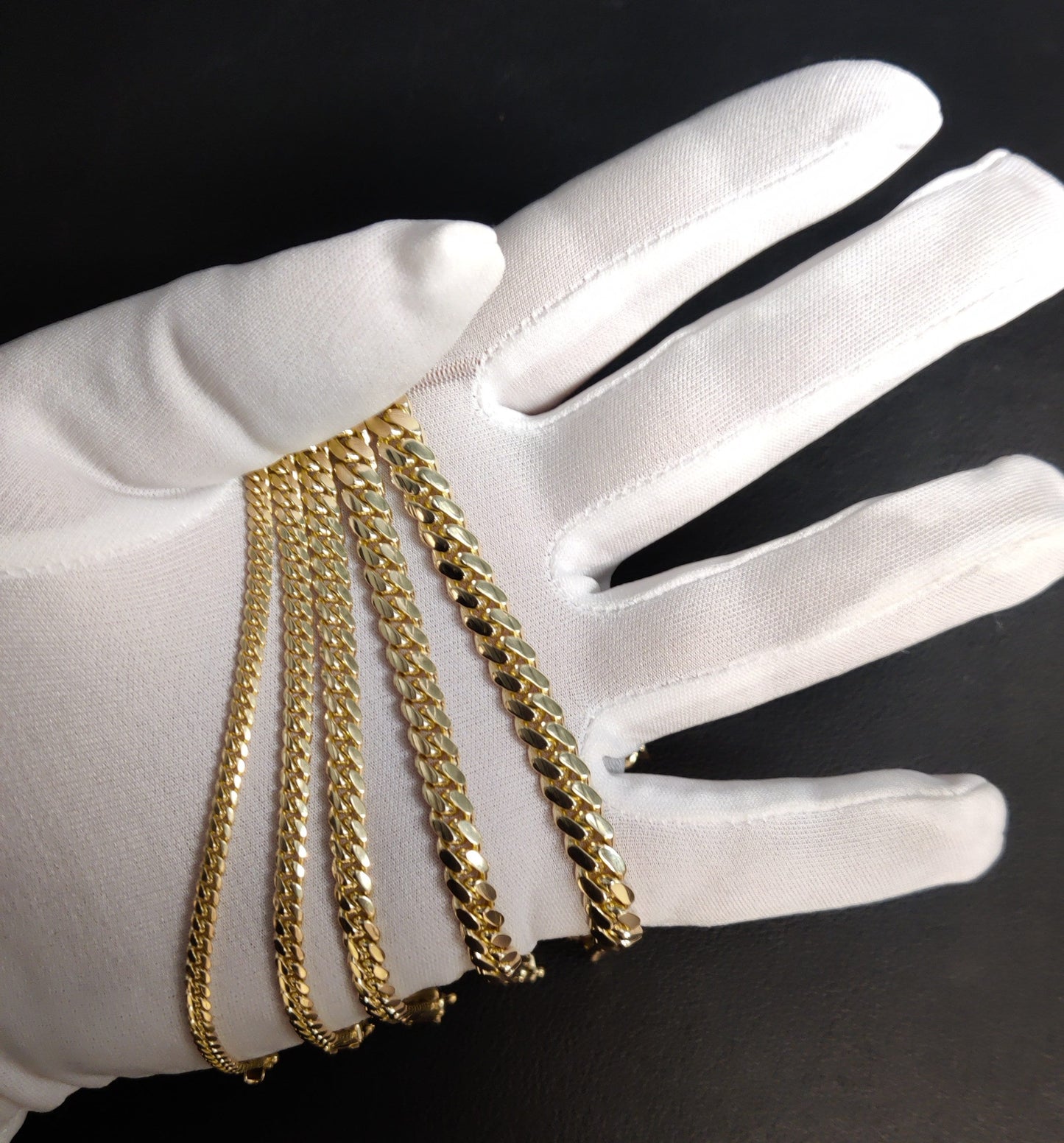 10k Real SOLID Gold Miami Cuban Chain Bracelet, Real Solid Gold Miami Cuban Bracelet, SOLID 10k Gold Bracelet, 10k Gold Miami Cuban Bracelet