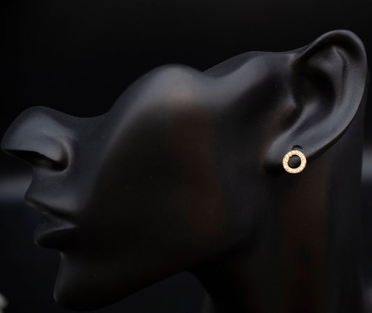 14K Real Gold Round Earring , 14K Solid Gold Square Earring ,14k Real Gold Starfish Gold Diamond Women Earring, 14k Gold Zirconia Earrings