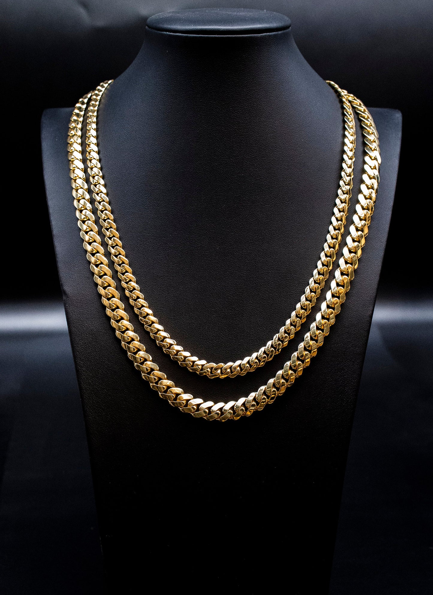 14k Real Gold Miami Cuban Link Chain with Box Lock Necklace, 8 mm and 10 mm Real 14K Yellow Gold,Gold Chain, 14k Gold Chain, 14K Royal Miami