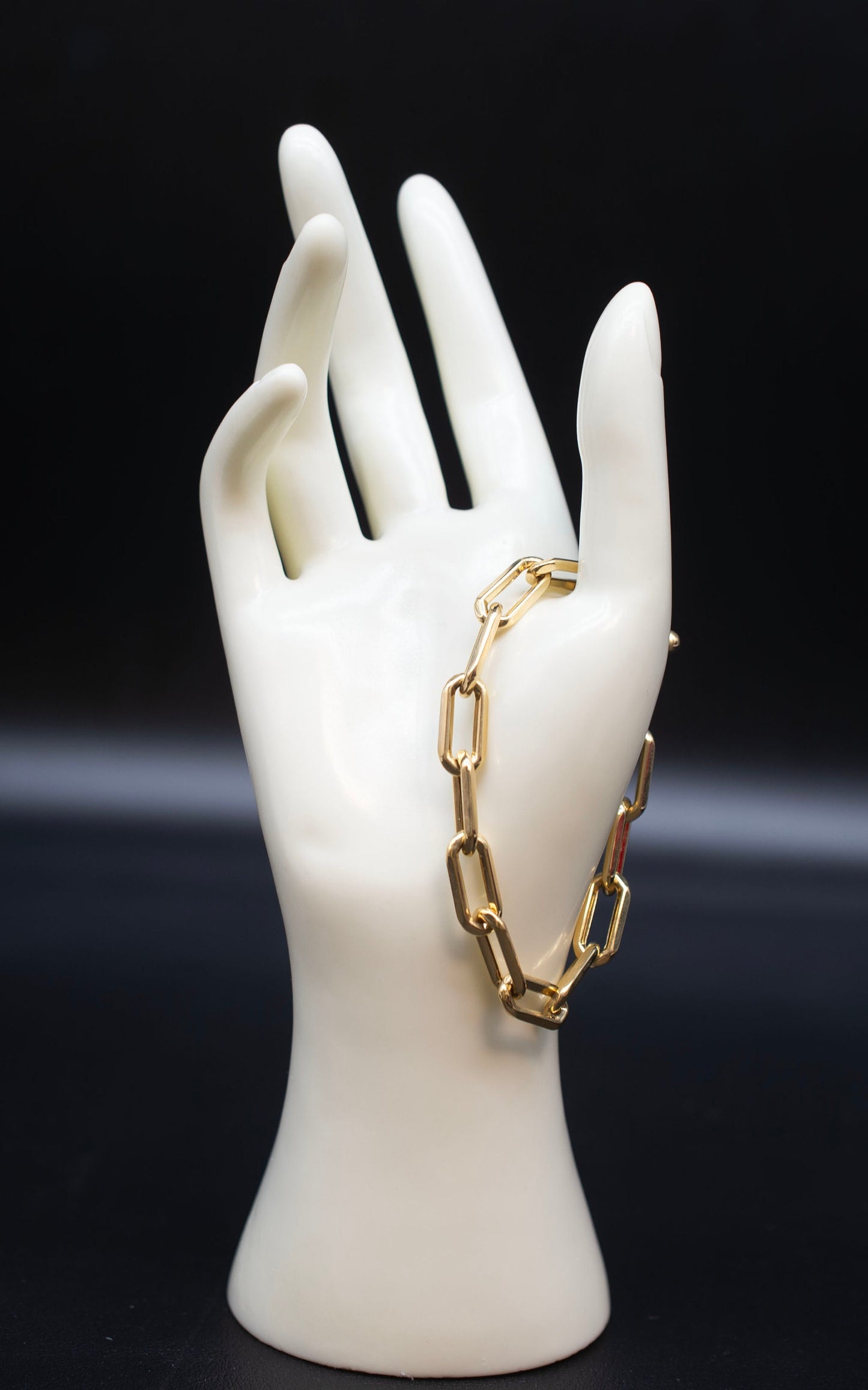 14k Real Gold Paperclip Chain, 14K Gold 8.4mm Hexagonel Paperclips  Necklace, 14k Gold Chunky Paperclips, Heavy 14k Gold Paperclips Chain