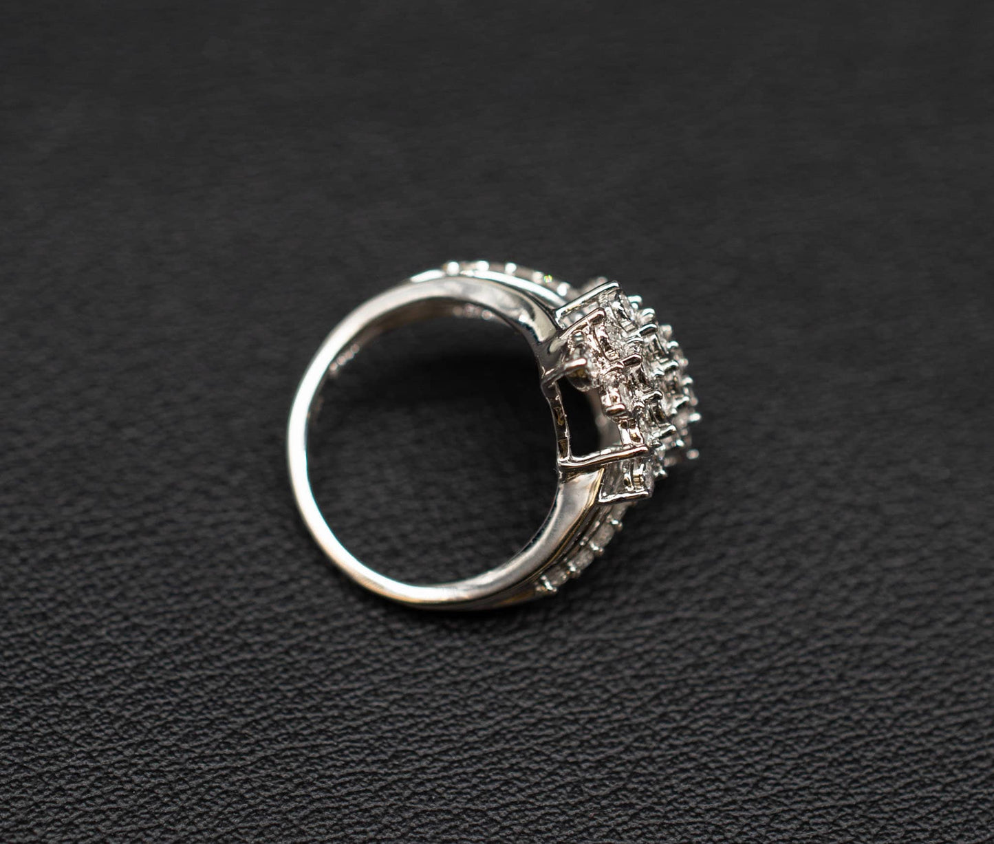 10k Solid White Gold Diamond Ring, 1 Carat Natural Diamond Women’s Engagement Ring, Real Gold Solitaire Promise Ring, Natural Diamond